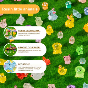 Teenzee miniature animal figures offering varied styles for displays