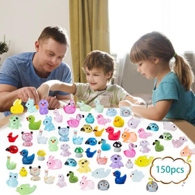 Teenzee colorful resin animals offer durable décor for long use.