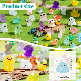 Teenzee resin animal figures with glossy finishes for creative DIY crafts.
