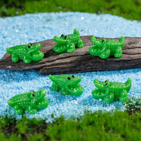 Teenzee resin crocodile figurines great as party decor and gifts