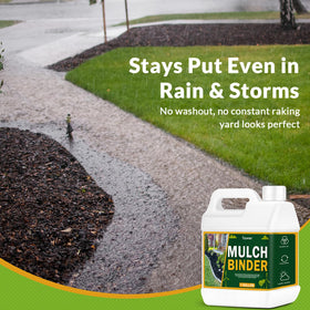 Teexpert pine straw stabilizer prevents shift after rain.