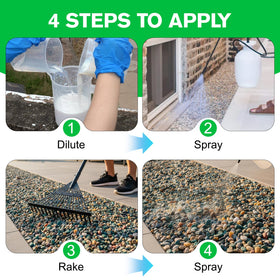 Teexpert permeable bond allowing natural water drainage in garden bed.