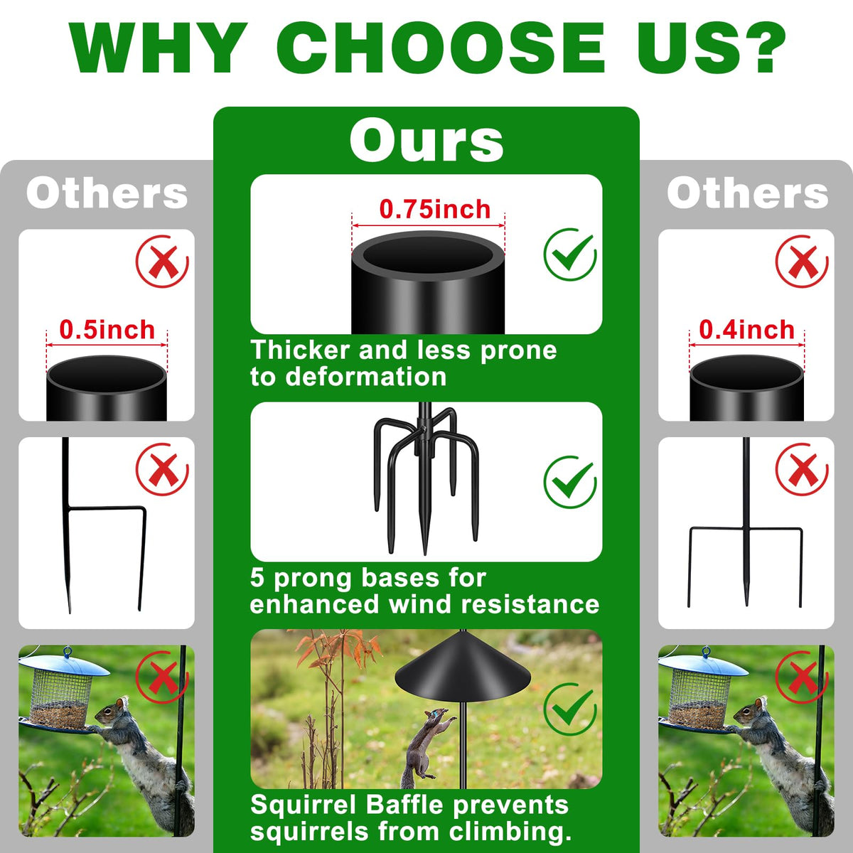 Tegarbed durable black-coated metal resists rust and fading.