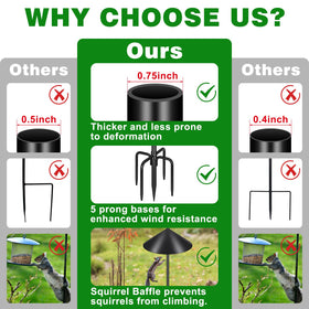 Tegarbed durable black-coated metal resists rust and fading.