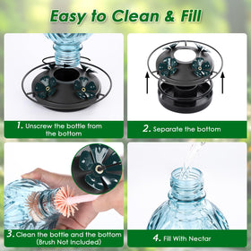 Tegarbed easy-clean design simplifies rinse and refill tasks.