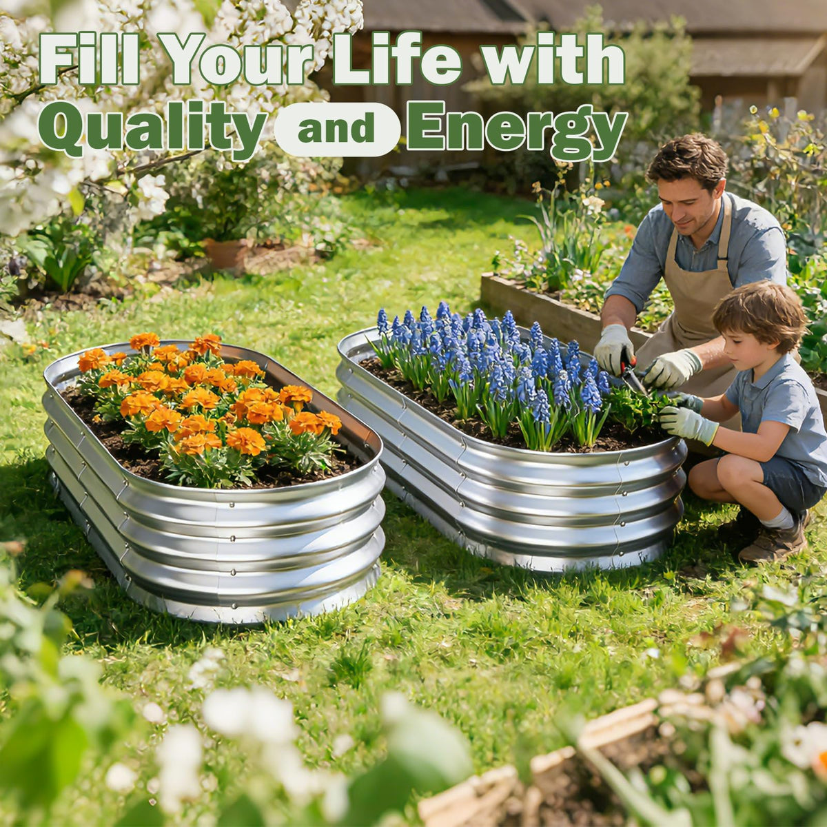 Tegarbed 1-foot depth supports deep-root vegetables