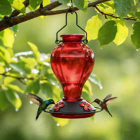 Easy to hang and refill for quick outdoor enjoyment.