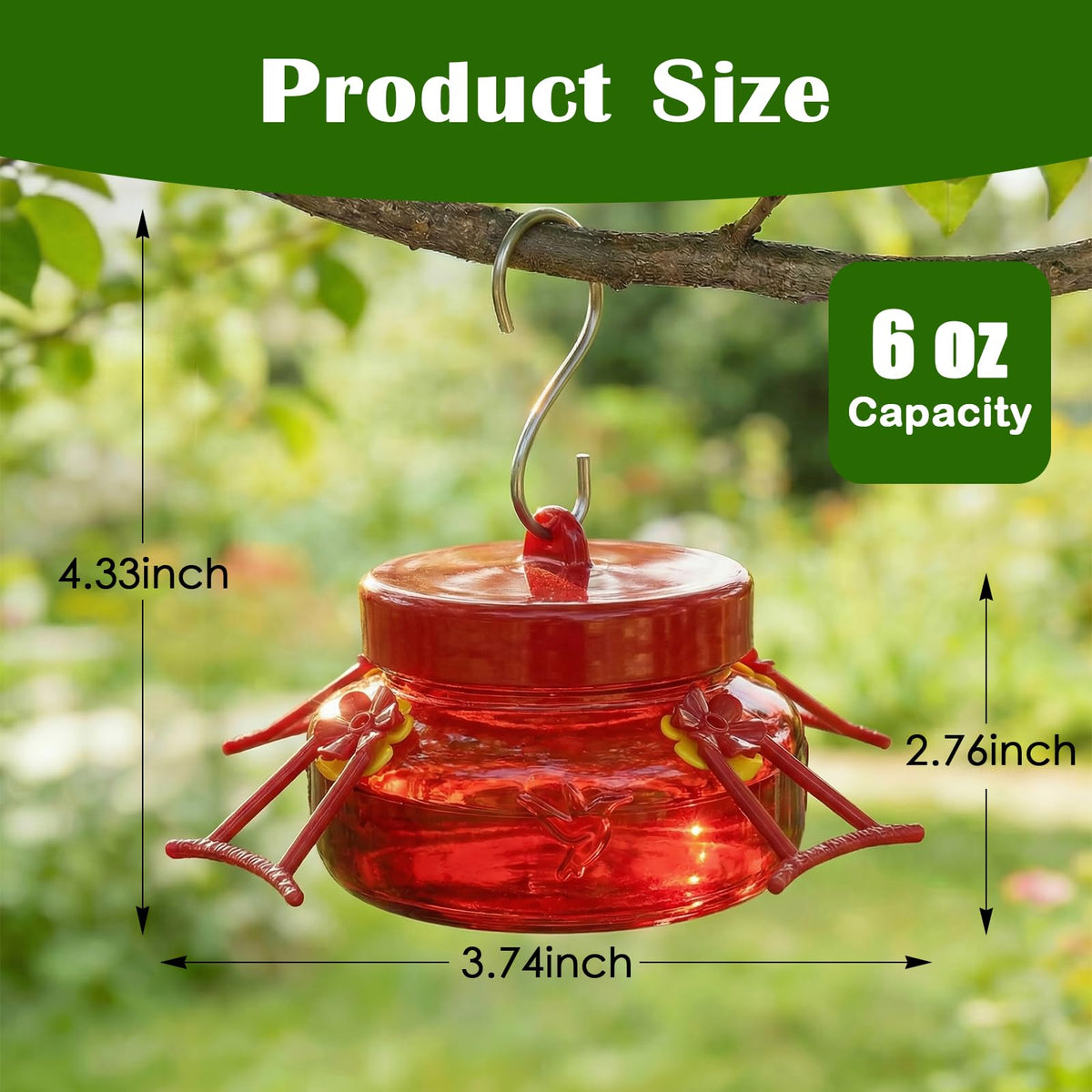 Hanging bracket or rope for flexible placement of the Tegarbed feeder.