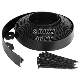 Tegarbed No Dig Border 2in 40ft enables trench-free, quick garden edging.