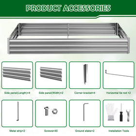 Tegarbed outdoor garden bed enhances any patio or yard space