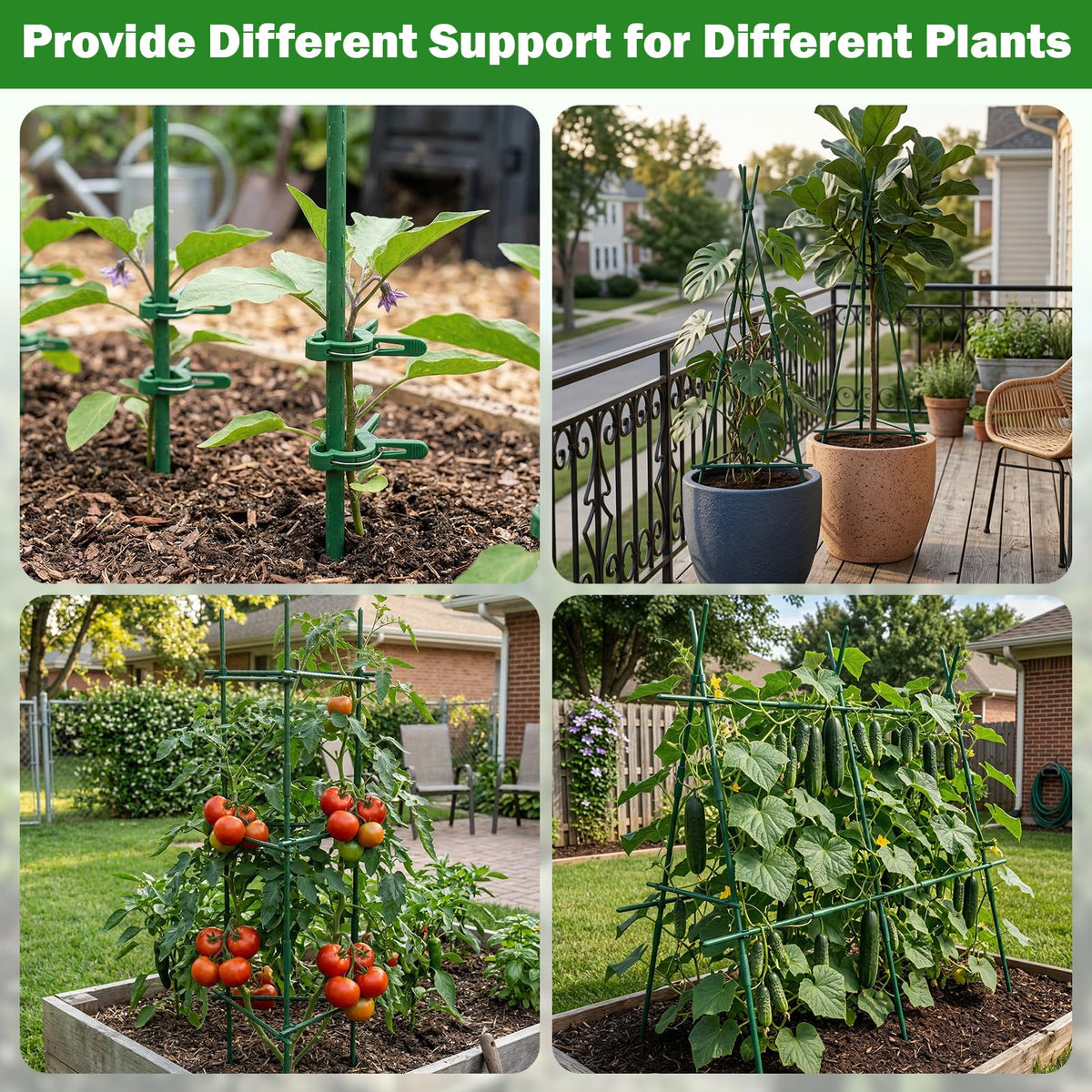 Tegarbed outdoor indoor use keeps plants upright and improves airflow in any space.