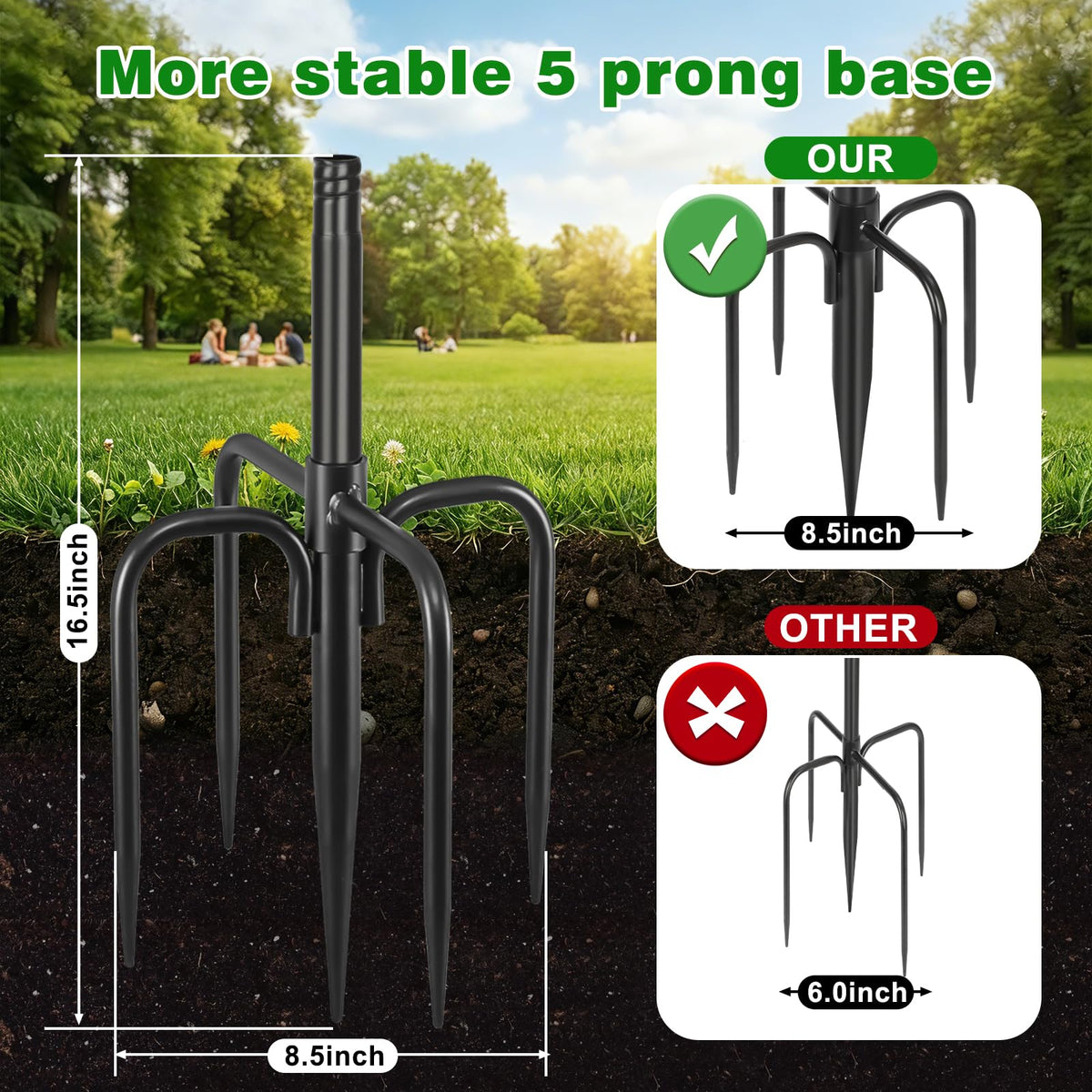 Tegarbed tool-free assembly lets you set up quickly.