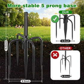 Tegarbed tool-free assembly lets you set up quickly.