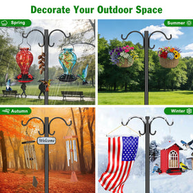 Tegarbed 1in-diameter pole suits garden décor and functional displays.