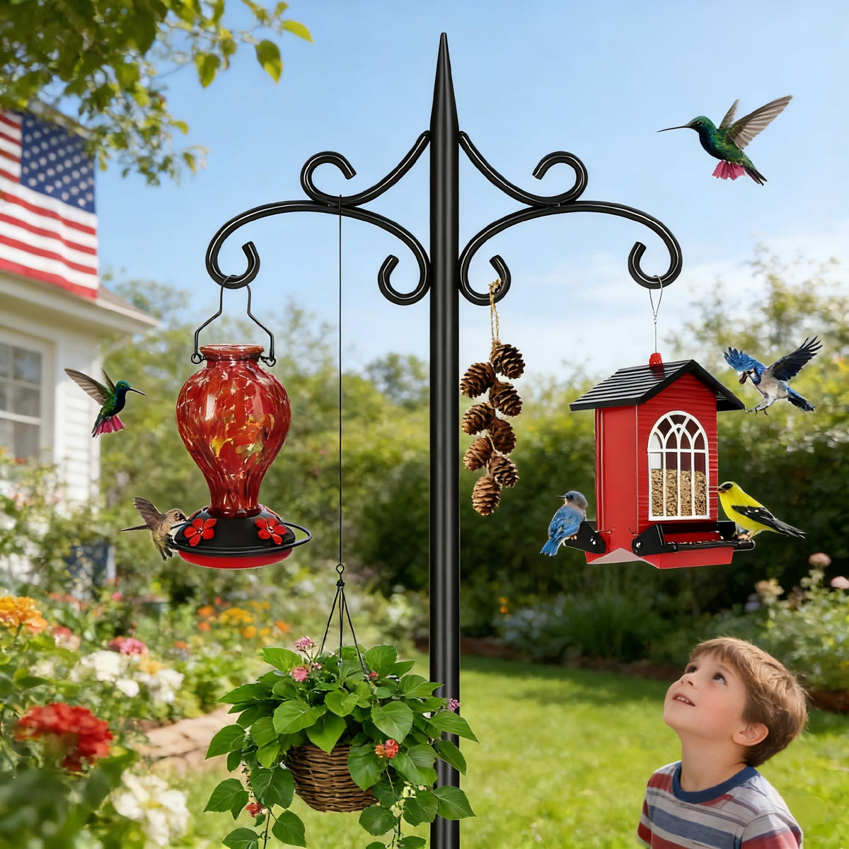 Tegarbed wedding décor wind chimes outdoor setup adds elegance to events.