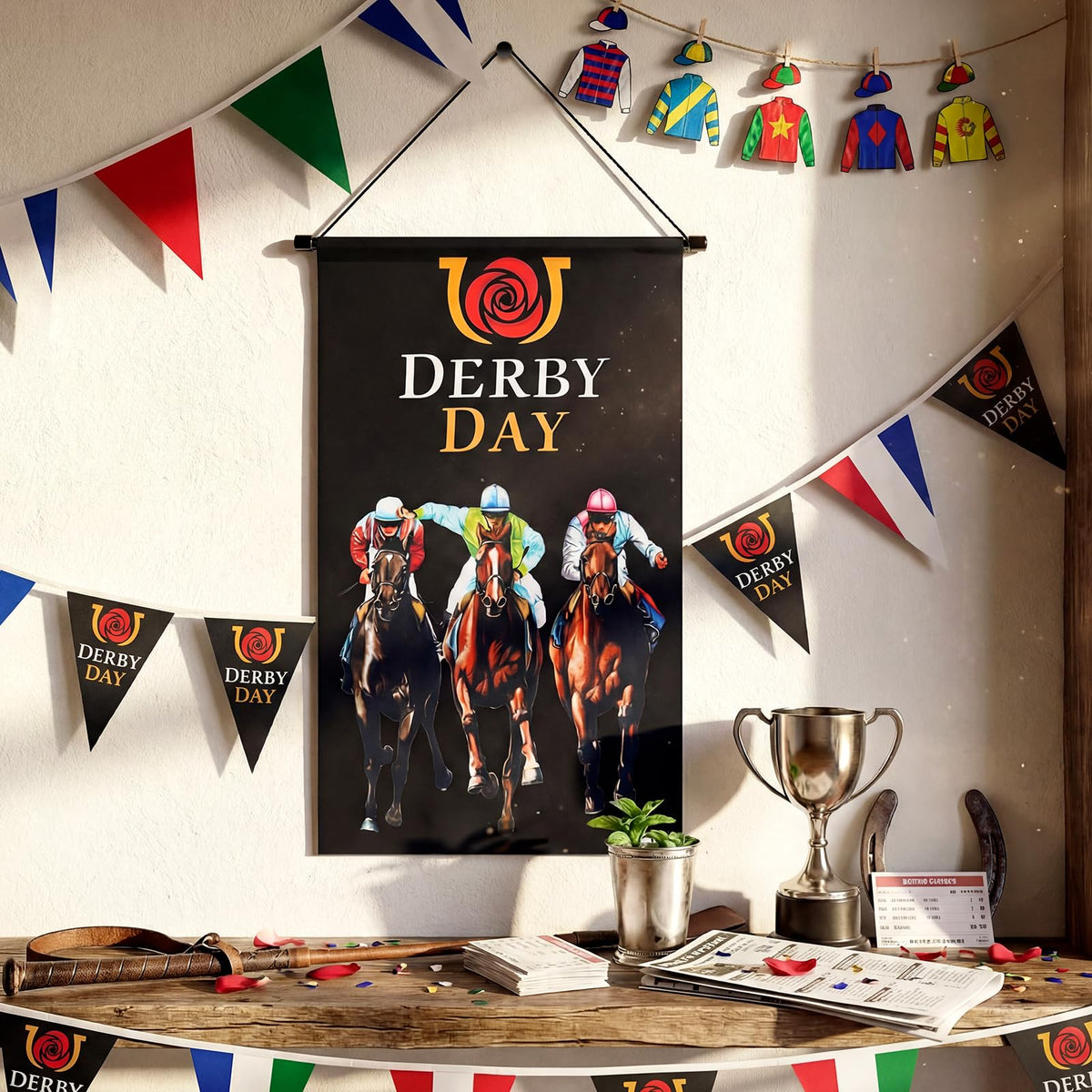 Tegeme Derby Day three-piece set adds rustic charm to entryways.