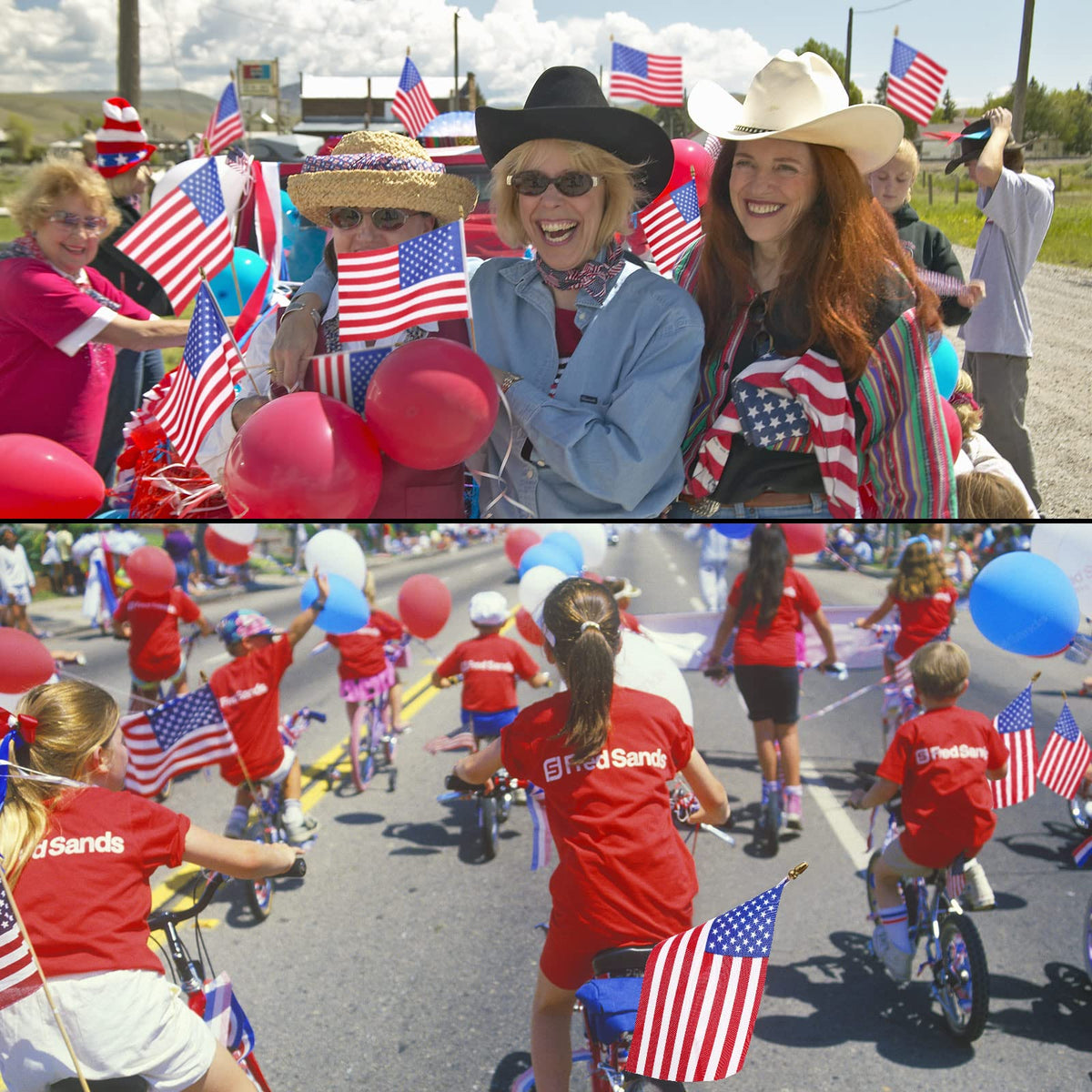 Tegeme flags for Independence Day decorations and events.