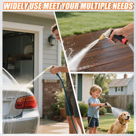 Teirdth adjustable spray pattern dial enables jet to mist modes for versatile tasks.
