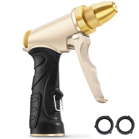 Teirdth hose nozzle brass head for precise watering and durable performance.
