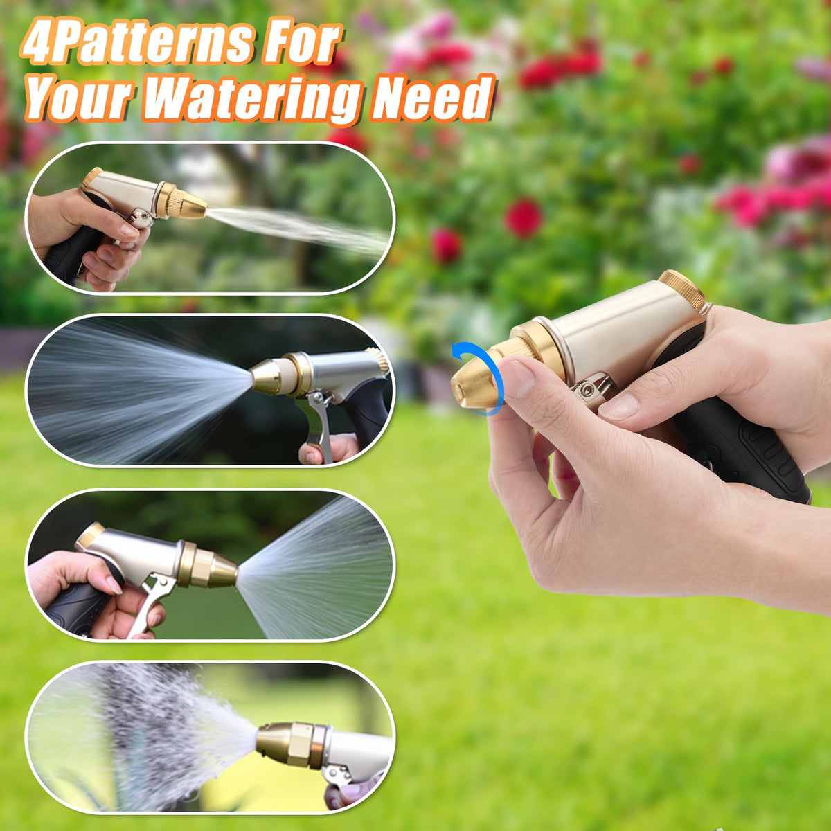 Teirdth leak-proof seal with standard 3/4-inch connection prevents leaks.