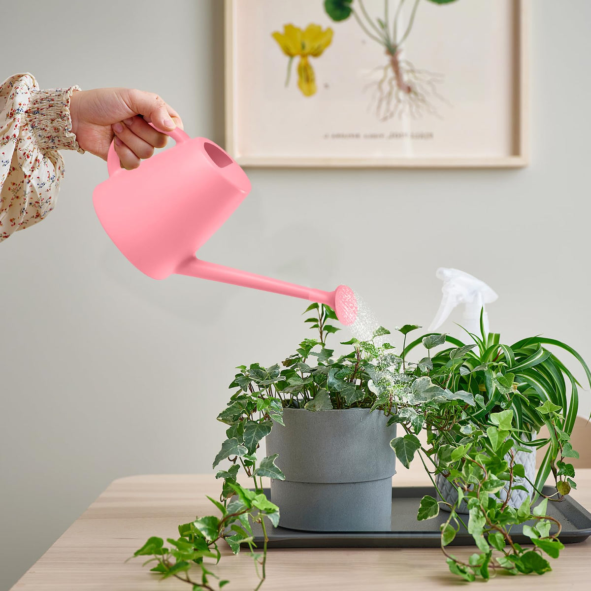 TEIUKAX targeted watering spout directs water to roots efficiently.