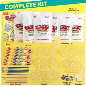 Tekeii stepping stone kit featuring heart mold for playful designs and memories.