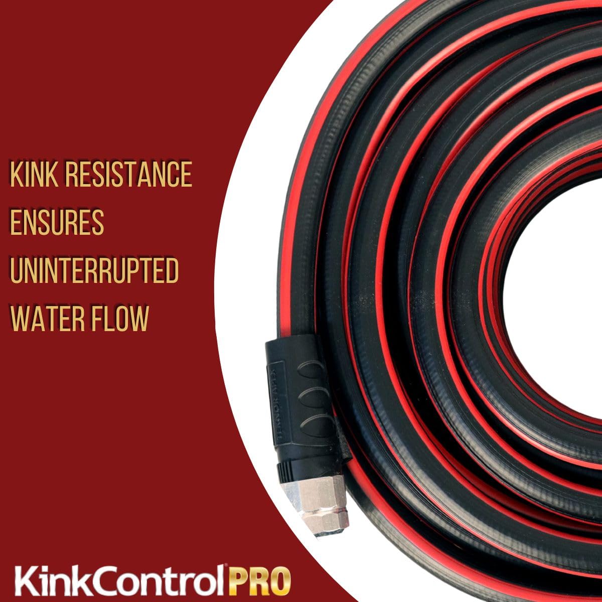 Teknor Apex Kink Control Pro 50ft hose brass crush couplings