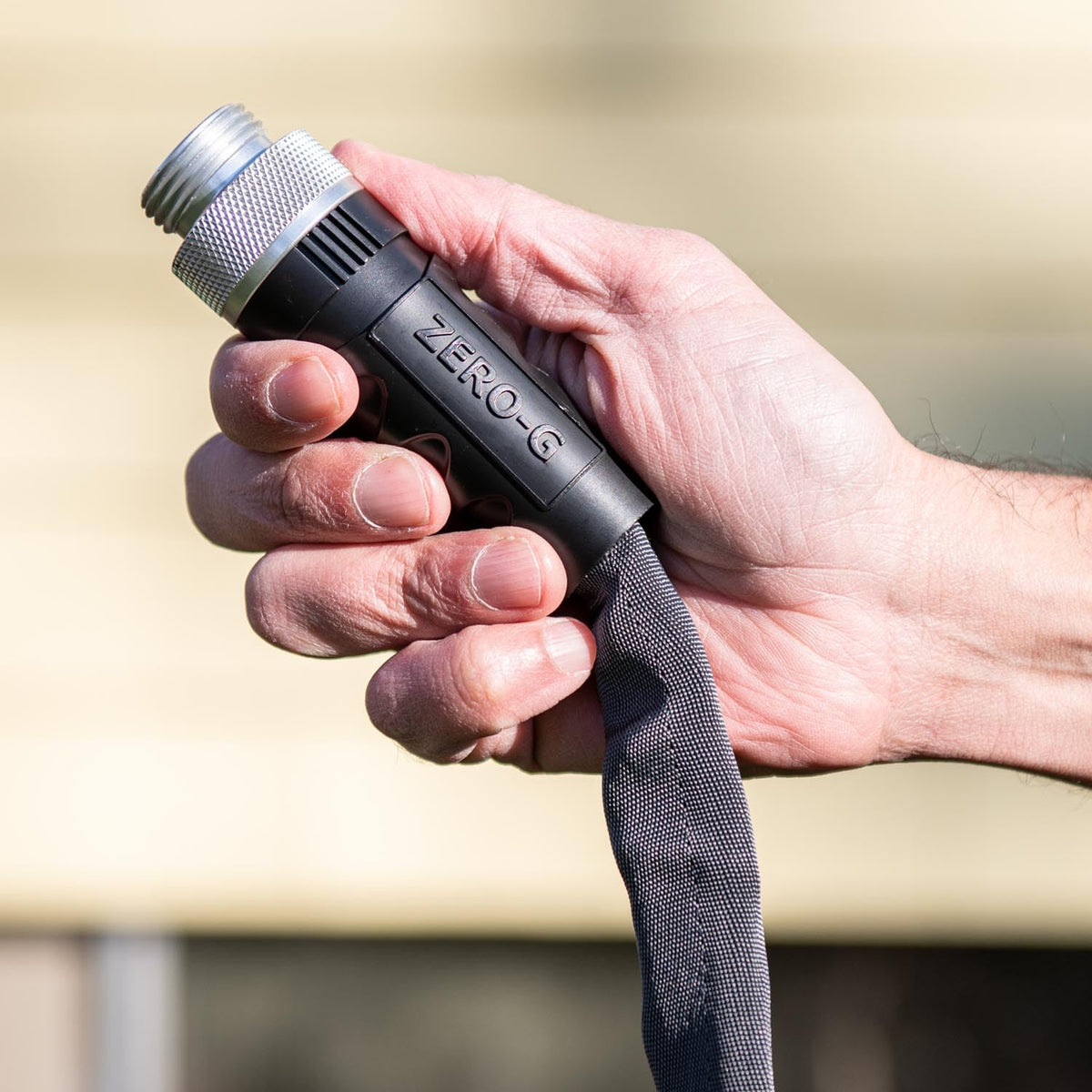 Teknor Apex Zero-G 4001-50 hose black color blends with outdoor spaces