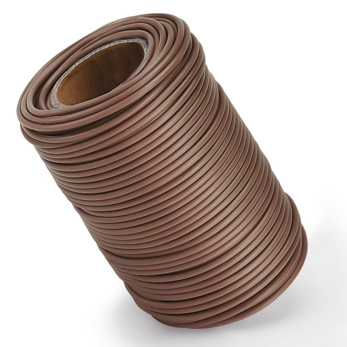TELENT OUTDOORS brown twist plant ties 130ft for sturdy garden trellises.
