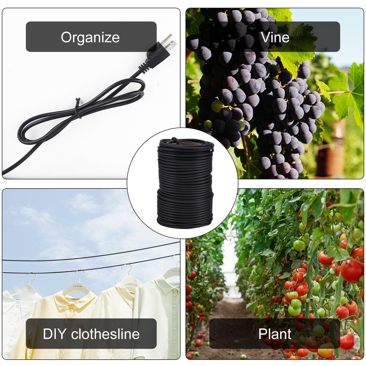 TELENT OUTDOORS easy-cut plant tie lets you tailor size with scissors