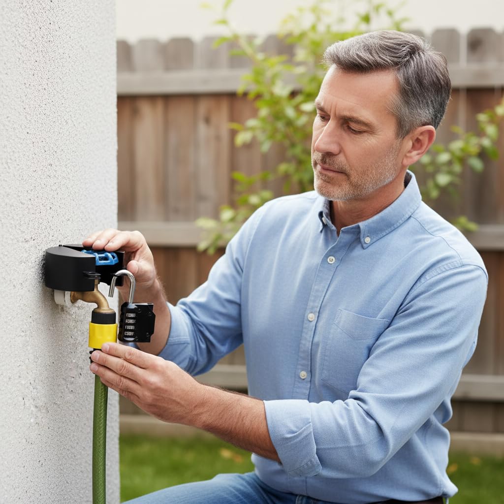 TEMEILI easy-install no-tools setup secures quickly around taps.