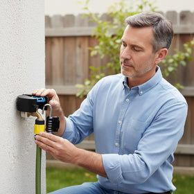 TEMEILI easy-install no-tools setup secures quickly around taps.