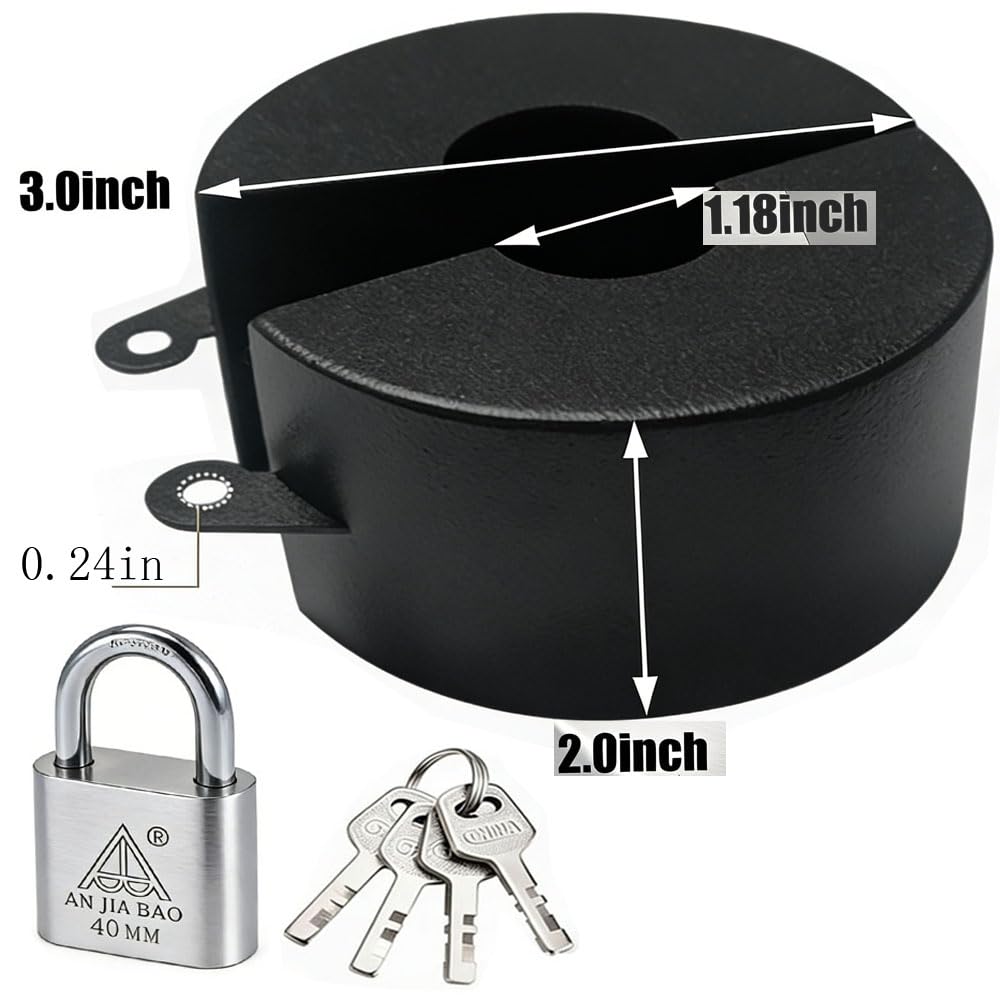 TEMEILI stainless steel padlock and keys for durable protection