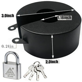 TEMEILI stainless steel padlock and keys for durable protection