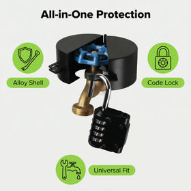 TEMEILI wide faucet compatibility fits standard outdoor fixtures securely.