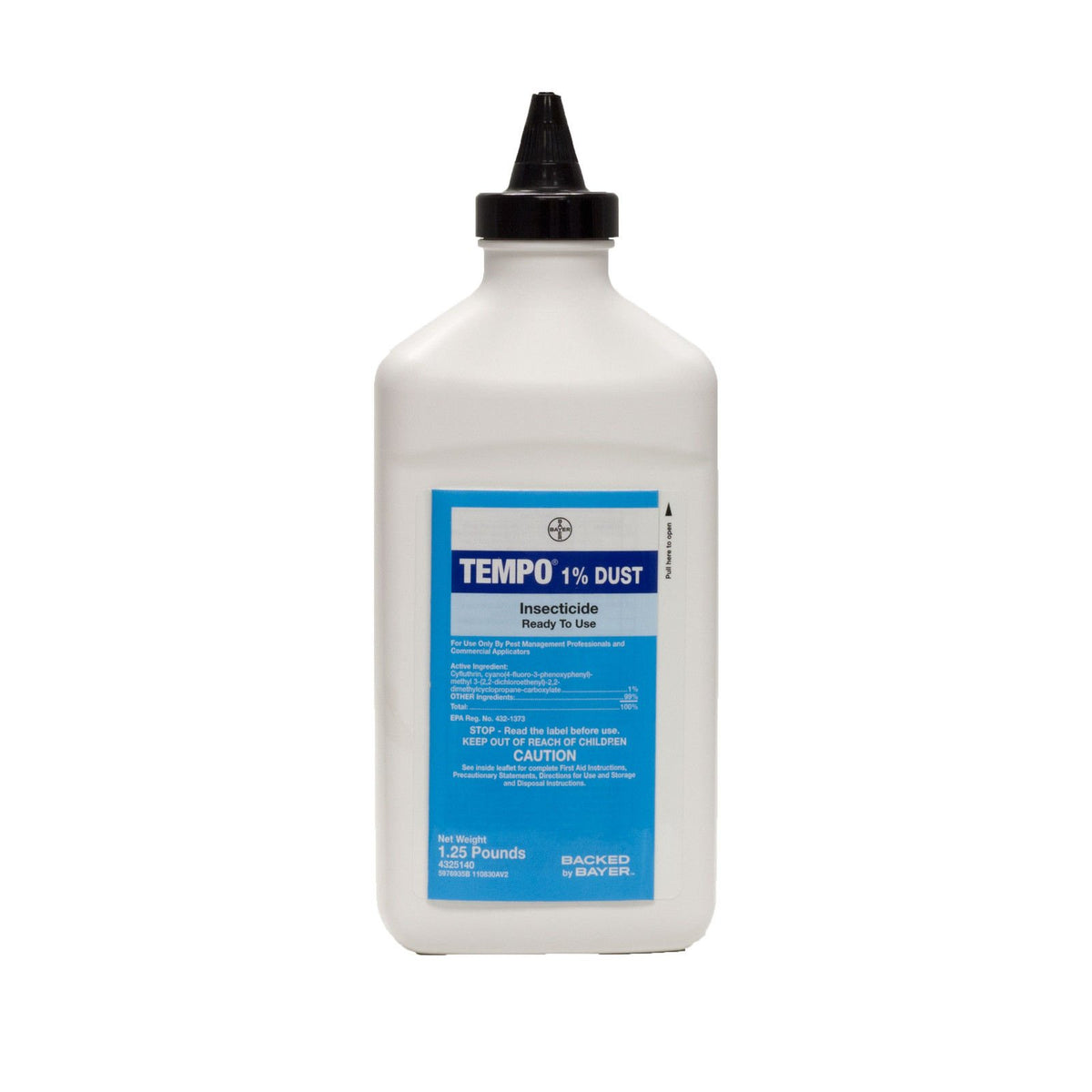 Tempo Dust powder bottle for indoor and outdoor pest control against bedbugs and roaches