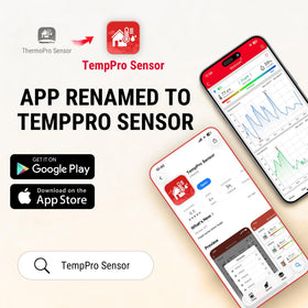 TempPro hygrometer app enabled Bluetooth connection for remote monitoring
