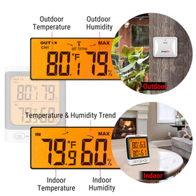 TempPro outdoor sensor weatherproof and cold-resistant for year-round reliability.
