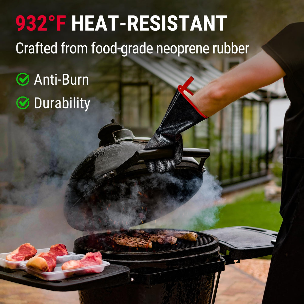 TempPro gloves feature a textured non-slip surface for a secure grip.