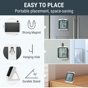 TempPro TP55 comfort indicator icons simplify monitoring at a glance.