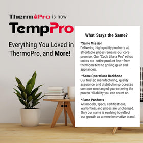TempPro TP60-2 brand transition note confirms continued compatibility.