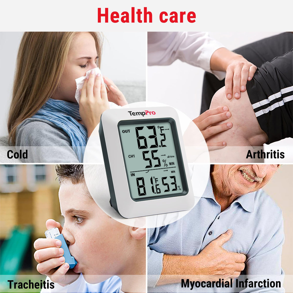 TempPro TP60 humidity readings help maintain comfortable home environments