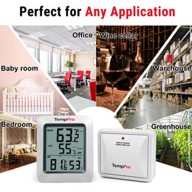 TempPro TP60 temperature trends show warming or cooling cues