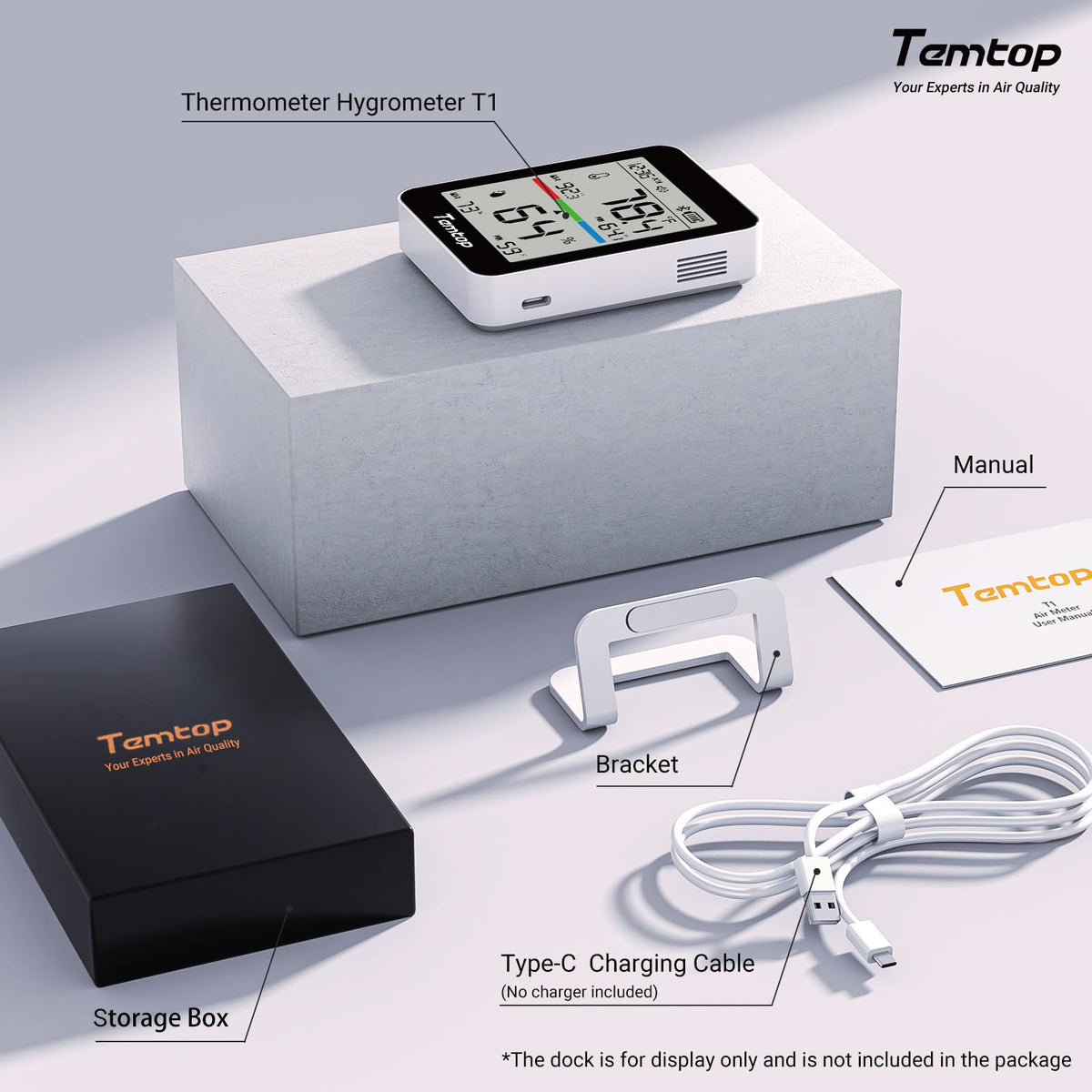Temtop T1 notification alerts for quick environmental awareness