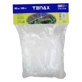 Tenax Hortonova trellis net 48x100 white providing sturdy plant support