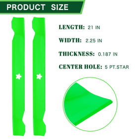TENGMUJX 42in blade side view highlighting durable design for steady cuts.