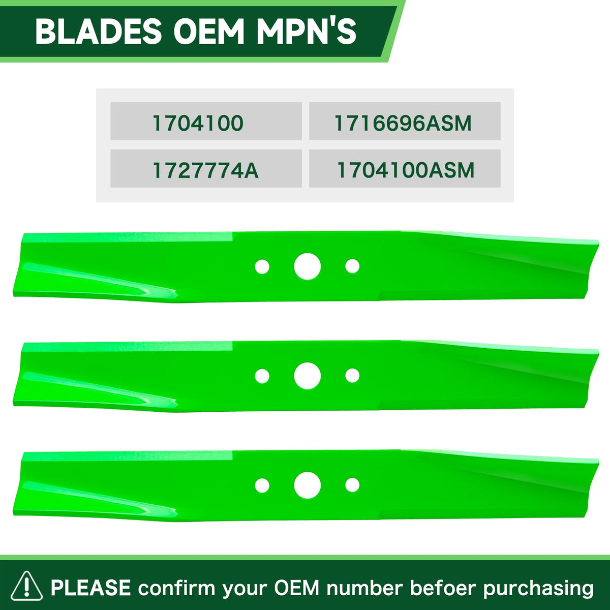 TENGMUJX 44-inch blade hole detail for easy mounting