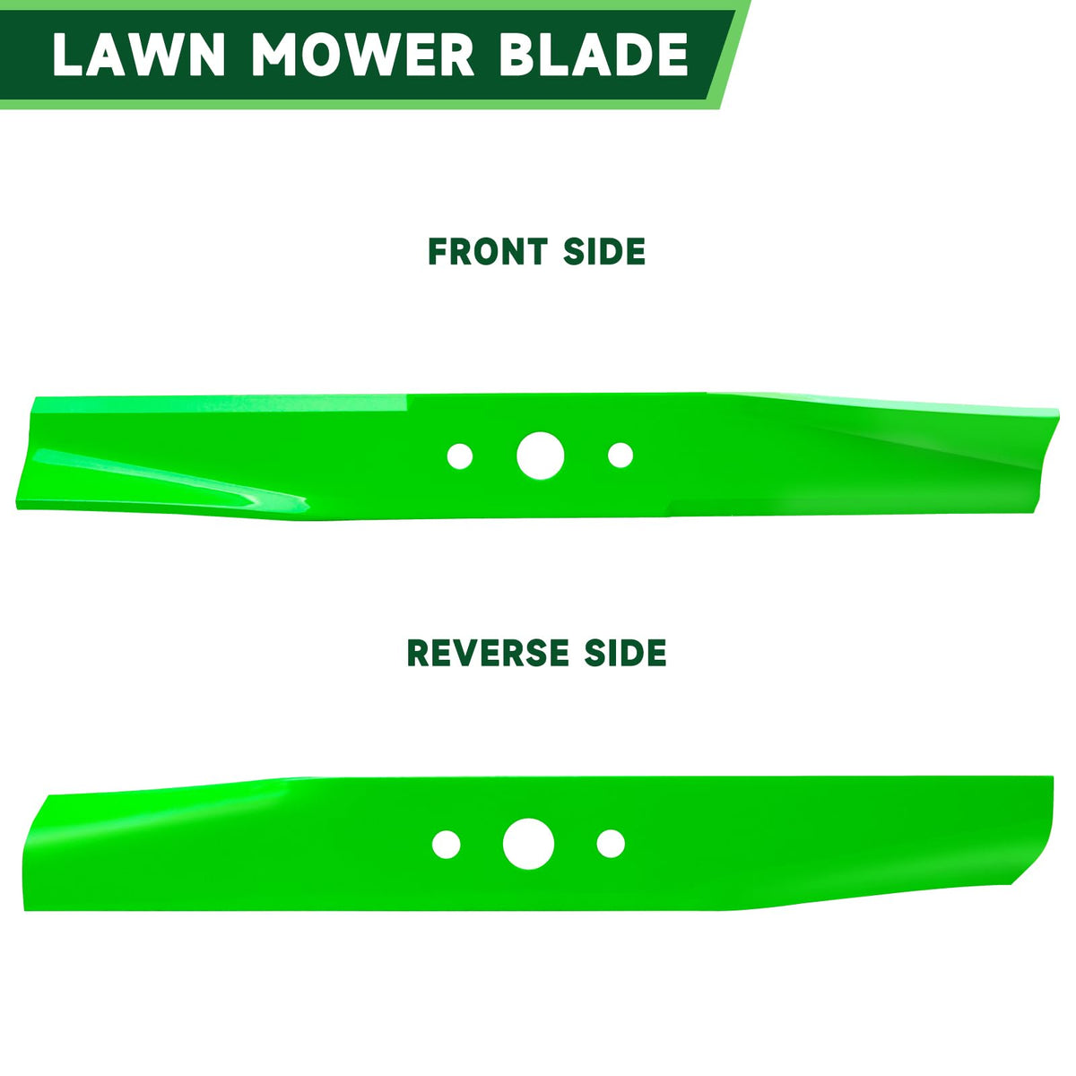 TENGMUJX 44-inch blade mounted on a mower deck showing fit