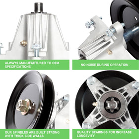 TENGMUJX 46-inch deck rebuild kit compatibility chart covers multiple brand models.