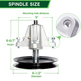 TENGMUJX 46-inch deck rebuild kit idlers improve deck stability and blade alignment.